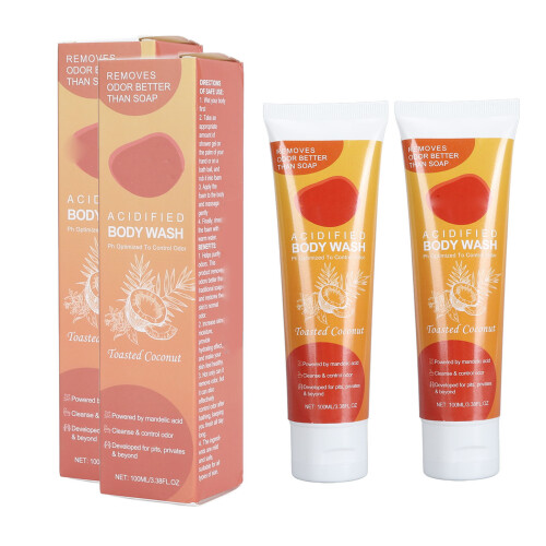 2x 100ml Kokos-Vanille-Körperwäsche, feuchtigkeitsspendend