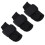 (M) 10pz Supporto Dito Compressione Regolabile Nero M 3