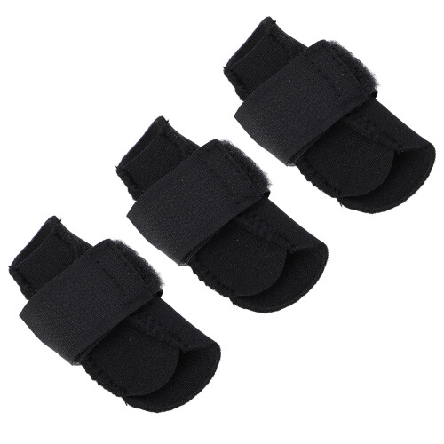 (M) 10pz Supporto Dito Compressione Regolabile Nero M 2