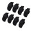 (M) 10pz Supporto Dito Compressione Regolabile Nero M 4