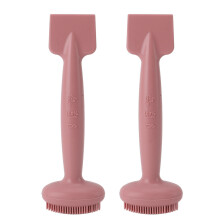 (Pink) Roze dubbelzijdige siliconen gezichtsmasker borstel