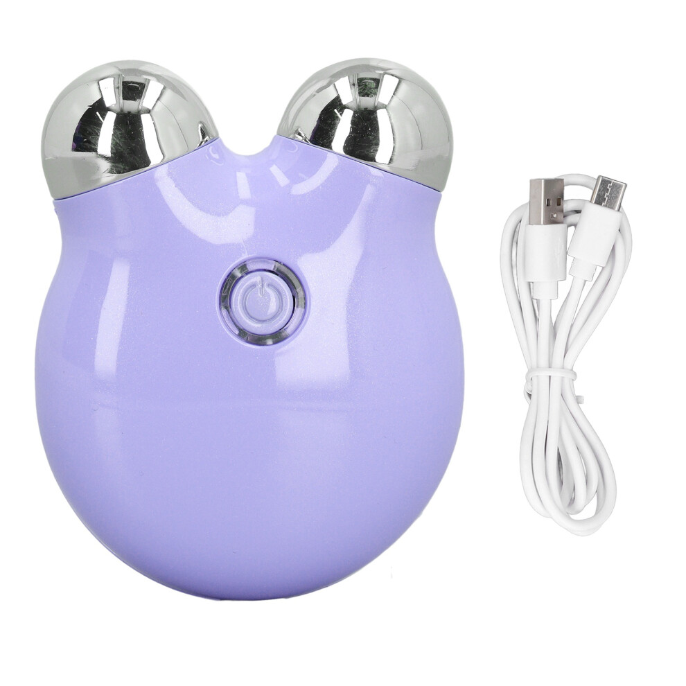 Purple (Purple) Facial Massage Roller Skin Lifting Tightening Double Balls