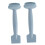 (Blue) 2x Silikon-Maske-Applikator, doppelseitig, wiederverwendbar, blau 5