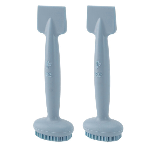 (Blue) 2x Silikon-Maske-Applikator, doppelseitig, wiederverwendbar, blau 1