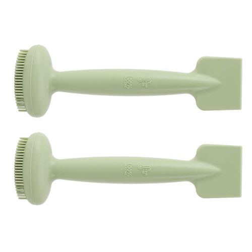 (Green) 2 Pezzi Applicatore Maschera Silicone Doppia Testina Blu 2