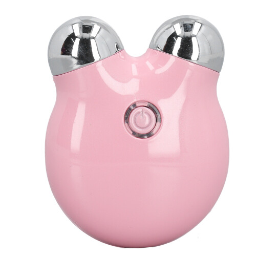 (Pink) Paarse Dubbele Roller voor Gezichtsmassage 1