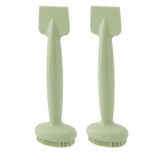 (Green) 2 Pezzi Applicatore Maschera Silicone Doppia Testina Blu 1