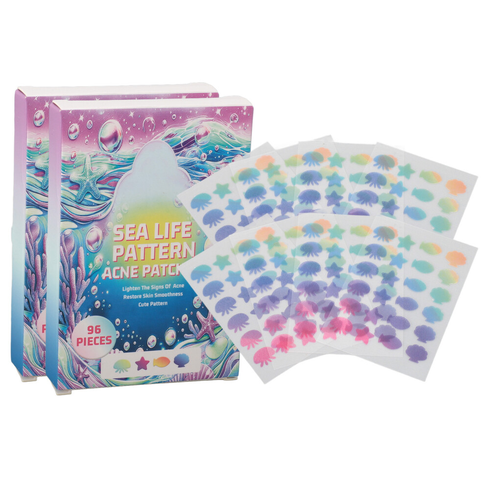 192pcs Colorful Pimple Stickers Hydrating Absorbing Cover Patch