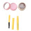 (Pink and Brown) 2Pcs Eyebrow Mapping Paste Washable White Black 20g 1