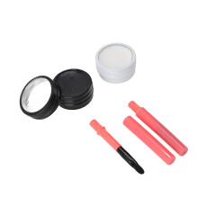 (White and Black) 2x Augenbrauen-Mapping-Paste waschbar Weiß/Schwarz 20g