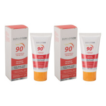 2pcs Moisturizing UV Face Sunscreen 1.8oz Water Resistant Non Greasy
