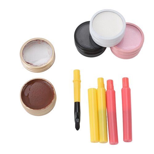 4x Brow Paste Wasbaar Wit Zwart Roze Bruin 10g 1