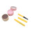 (Pink and Brown) 2Pcs Eyebrow Mapping Paste Washable White Black 20g 2