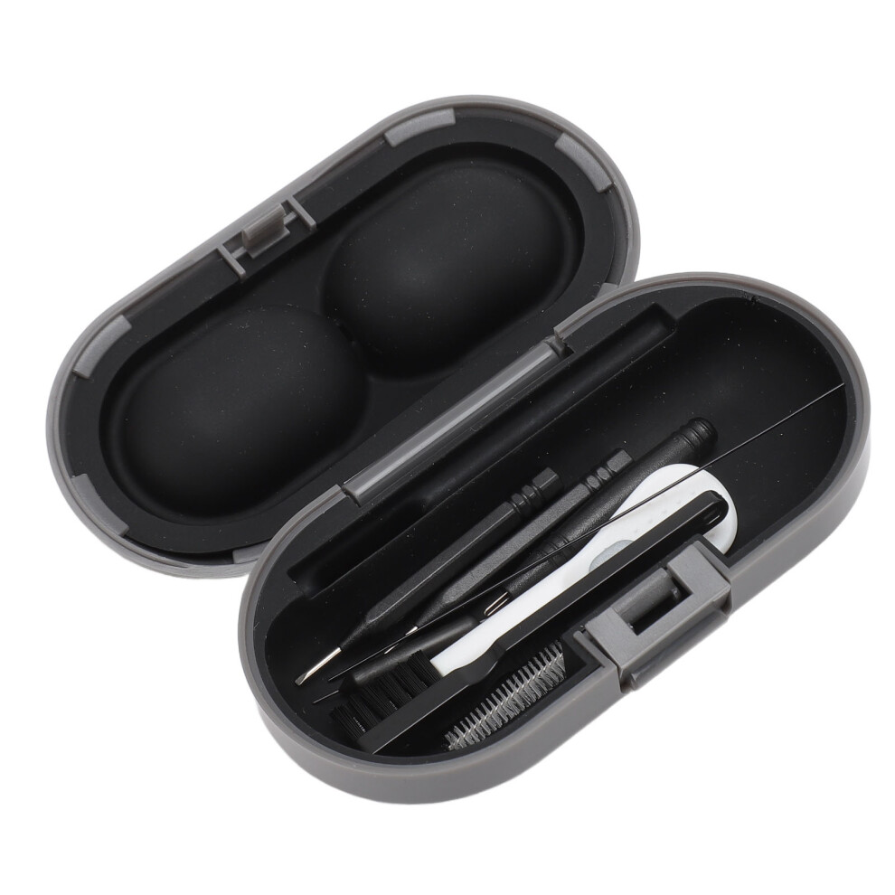 8Pcs Sound Aid Cleaning Kit with Cloth Brush Storage Box
