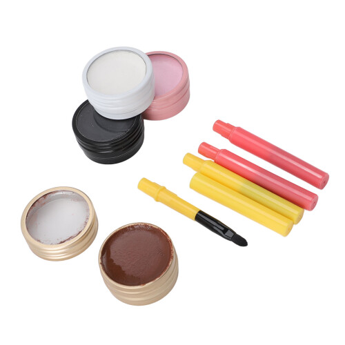 4x Brow Paste Wasbaar Wit Zwart Roze Bruin 10g 2