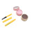 (Pink and Brown) 2Pcs Eyebrow Mapping Paste Washable White Black 20g 3