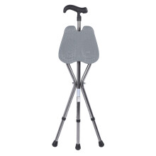 Opvouwbaar Wandelstok met Zitting Aluminium Ergonomisch voor Senioren