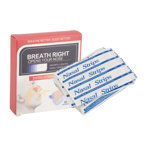 (Red) 72ct Anti-Snoring Nose Strips for Better Breathing 1