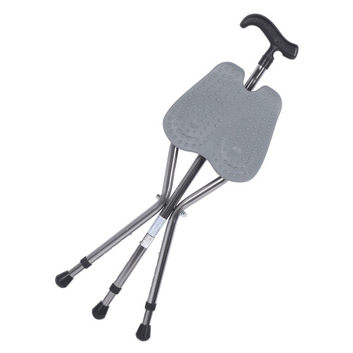 Folding Aluminum Seat Cane for Seniors 2