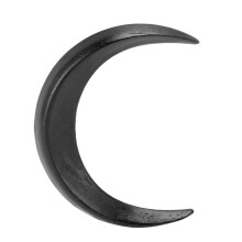 (Black) Holz-Mond-Haargabel L Schwarz Dekorativ