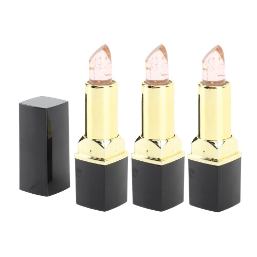 3pcs Color Changing Moisturizing Lipstick Long Lasting Blue Red Gold 2