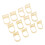 12pcs Oval Finger Splints 6 Sizes Support 3