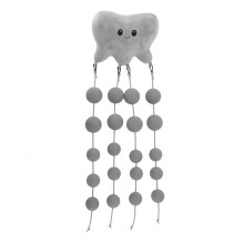 (Gray) Cervical Traction Massage Pillow 20 Balls Neck Shoulder Back