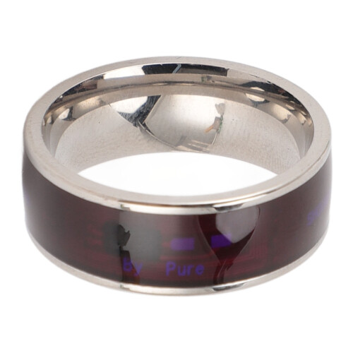 (Silver 11) Smart NFC Ring Ntag213 Leicht Silber 2