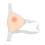 (Skin Color S A Cup) Side Silicone Bust One Piece Triangular Adjustable Strap Skin Color S 3