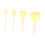 30st Sponge Brush Set Wood Handle Round DIY 5