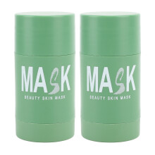 2 Pcs 40g Green Tea Mask Stick Deep Cleansing Blackhead Removal Clay