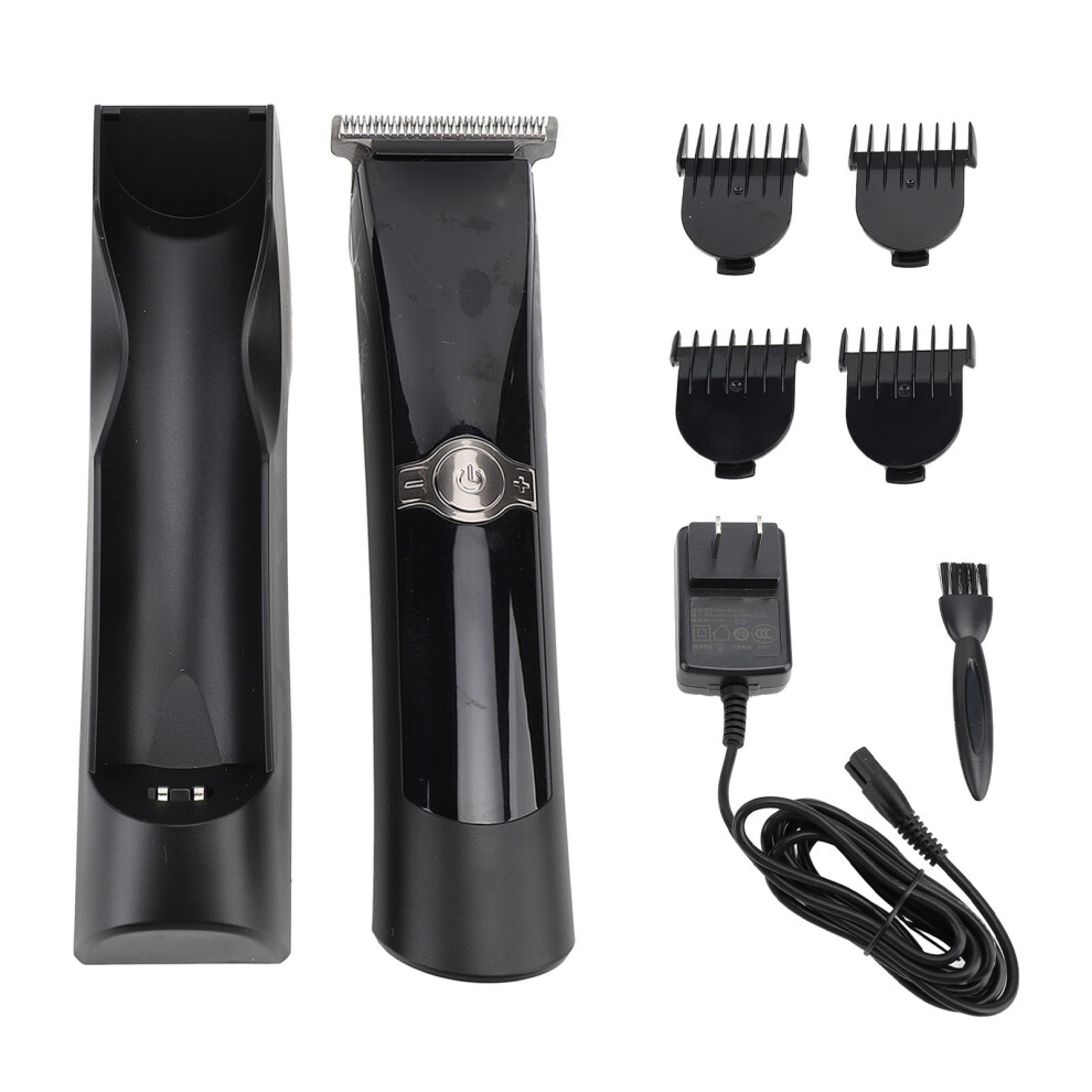 Electric Hair Clipper Stainless Steel R Angle 4 Combs 100-240V
