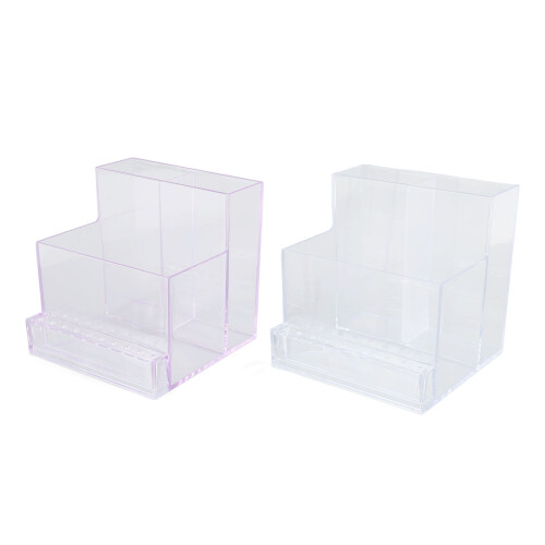 Portable Nail Drill Holder Case (Pink/Purple/Transp) 2