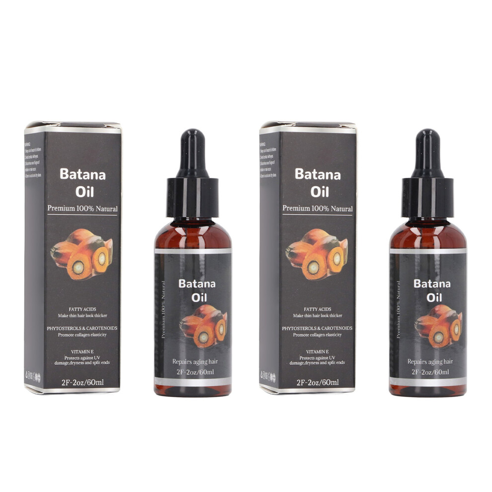 2pcs 60ml Batana Hair Growth Oil Prevent Loss Moisturizing Root
