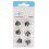 (M) 6x Silicone Click Sleeve Ear Protector Washable Amplifier Black L 1