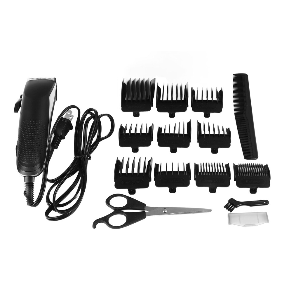 Electric Hair Clipper Low Noise Trimmer with 10pcs Guide Combs