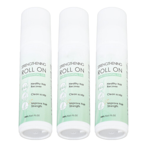 3x Roll-on Hoofdhuid Massage Roller 18ml Hydraterend 1
