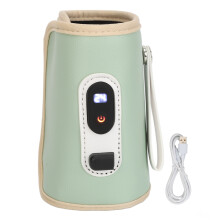 (Green) Milchflaschenwärmertasche 5-Gang LCD USB Tragbar Wasserfest Grün