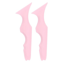 (Pink) 2x Wiederverwendbare wasserfeste Eyeliner-Schablonen Silikon