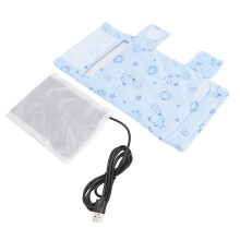 (Blue) Babyflaschenwärmer USB Tragbar Isolierhülle Blau