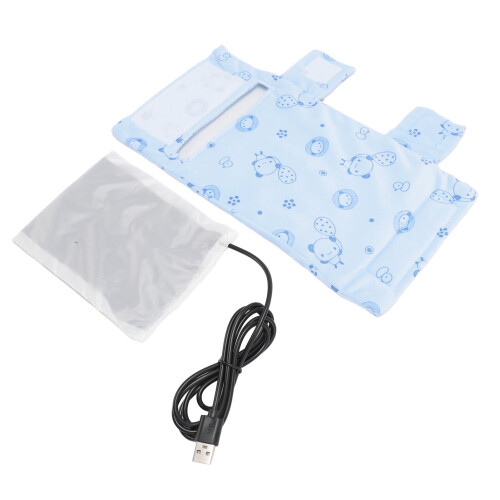 (Blue) USB Baby Bottle Warmer Portable Insulation Sleeve Blue