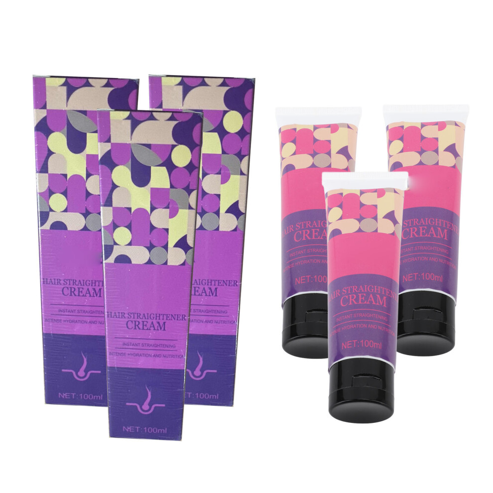 Cream 3Pcs 100Ml Hair Straightener Nourishing Smoothing Damaged Frizz