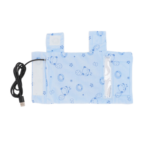 (Blue) USB Baby Bottle Warmer Portable Insulation Sleeve Blue 1