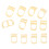 12pcs Oval Finger Splint 6 Sizes 5