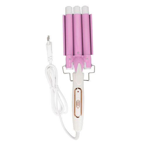 (EU Plug) 3 Barrel Curling Wand Quick Heat EU Plug 100-240V