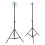 2x Adjustable IV Poles Aluminum 3
