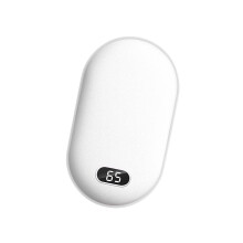 Portable Hand Warmer With 3 Heat Levels 3000mAh Battery-White