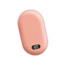 Portable 3000mAh USB Hand Warmer Adjustable Temperature-Pink