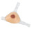 (Brown M B Cup) Side Silicone Bust One Piece Triangular Adjustable Strap Skin Color S 3