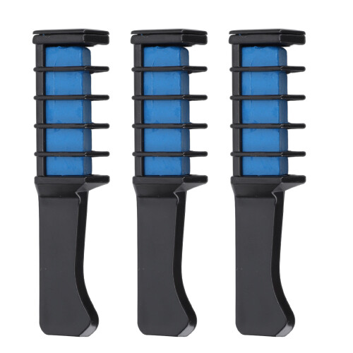 3pcs Temporary Hair Chalk Comb Gentle Washable Massage Comb